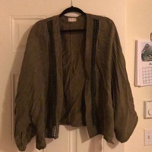 Free people green kimono jacket